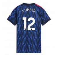 Arsenal Jurrien Timber #12 Vonkajší Ženy futbalový dres 2025-26 Krátky Rukáv